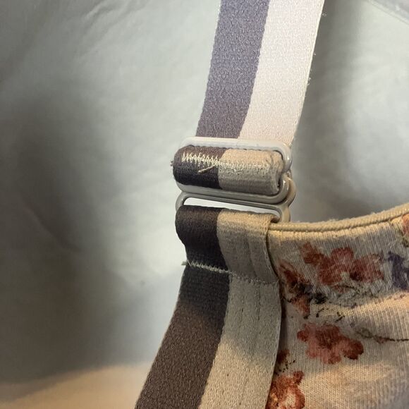 Cacique Womens Plunge Padded Underwire Bra Blue Floral Size 44H Cottage Garden - Picture 5 of 8